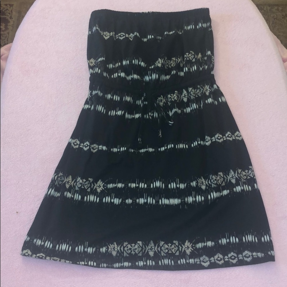 Black strapless dress/ bathing suit coverup